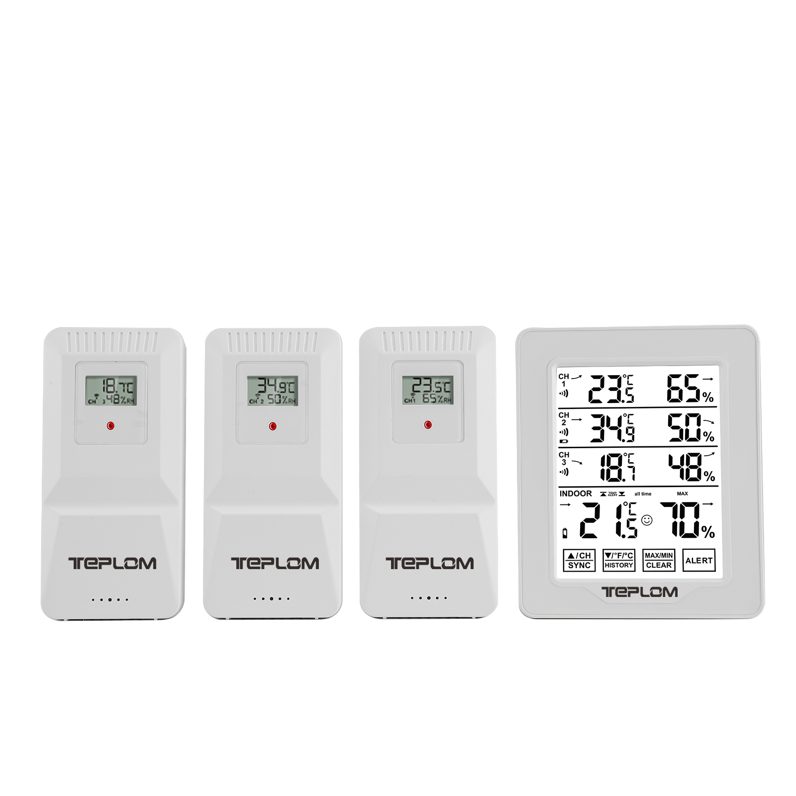Thermometer Digital - Беспроводной цифровой термогигрометр 3-в-1 для помещений