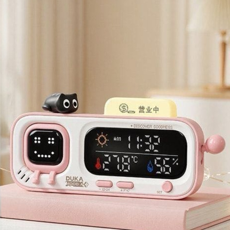 Умные настольные часы DUKA MOO – обзор и цена Thermometer Digital